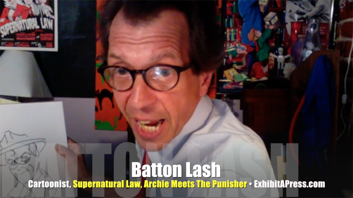 Cartoonist Batton Lash, Supernatural Law, Exhibit A Press, Will Eisner: A Spirited Life