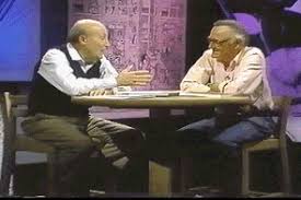 Will Eisner (L) interviewed by Stan Lee for his video series